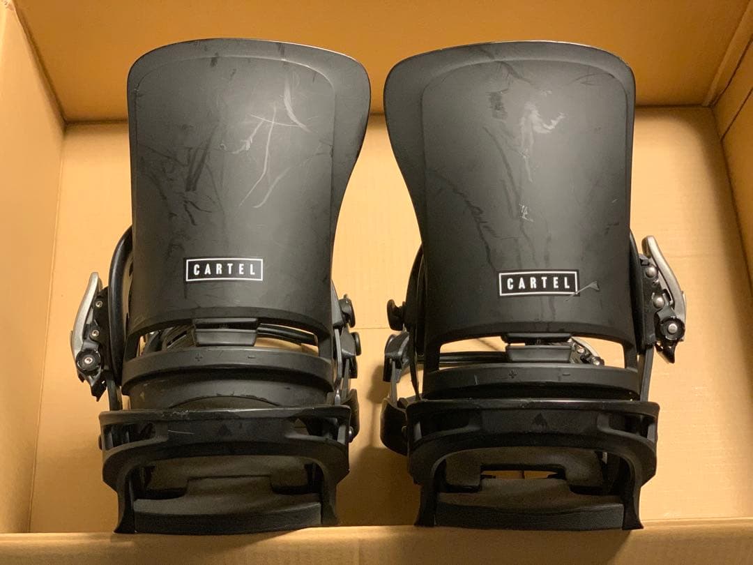 Burton CARTEL スノーボード ビンディング メンズ Mサイズ 黒色
