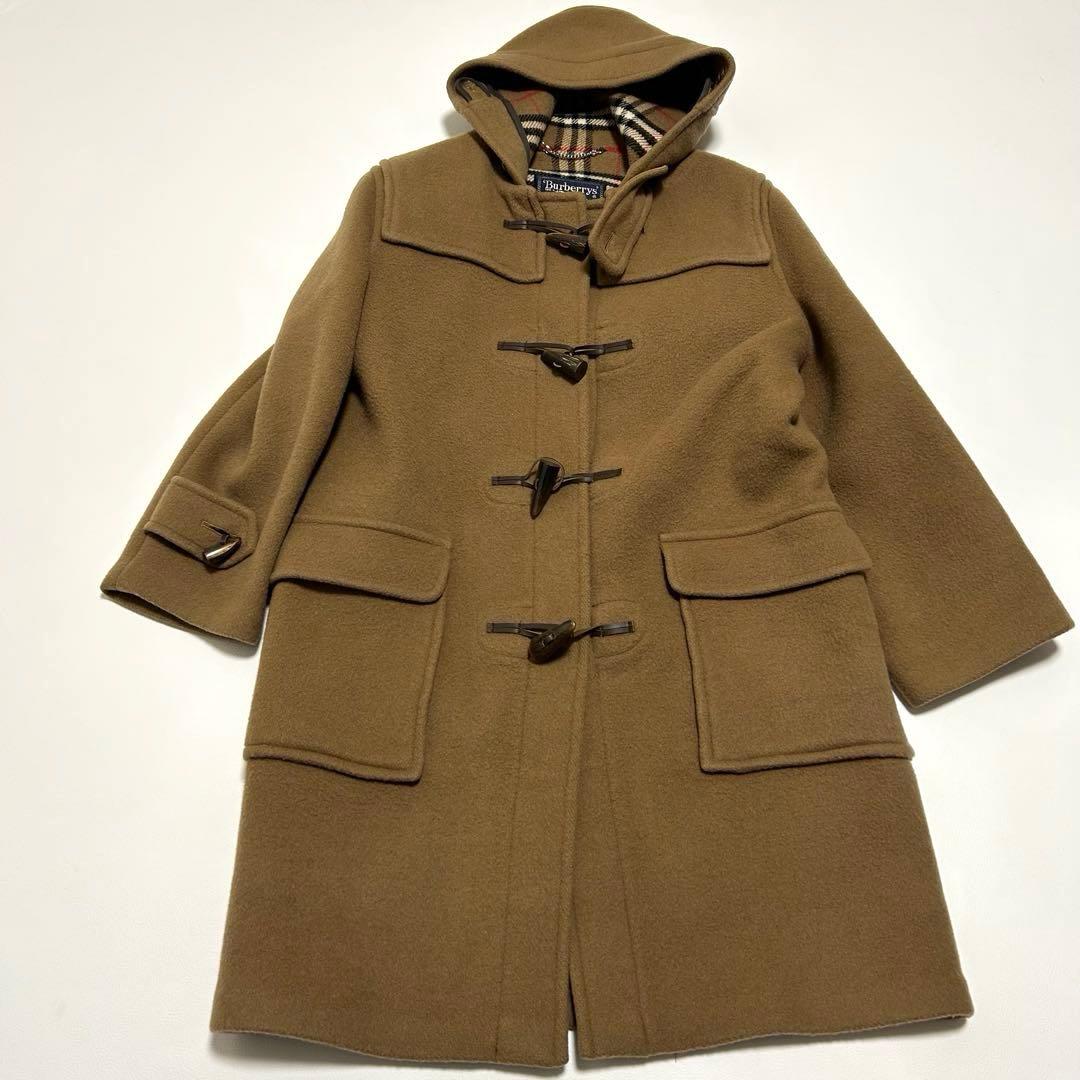 ✨美品 バーバリー 英国製 ダッフルコート フード ノバチェック