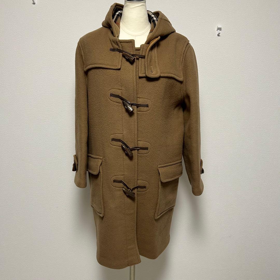 ✨美品 バーバリー 英国製 ダッフルコート フード ノバチェック