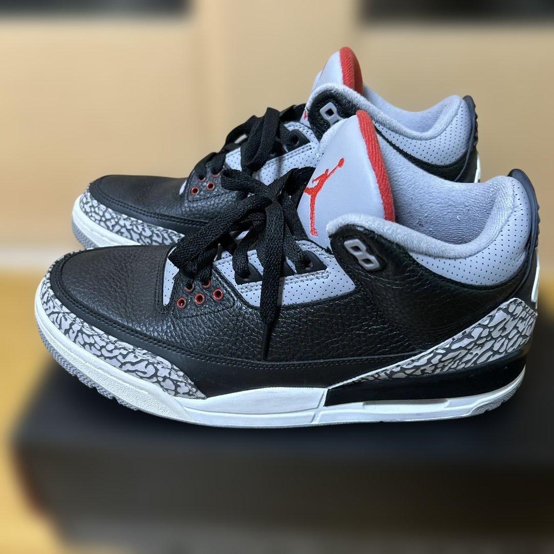 シューズ(男性用) AIR JORDAN3 RETRO OG BLACK CEMENT 2018