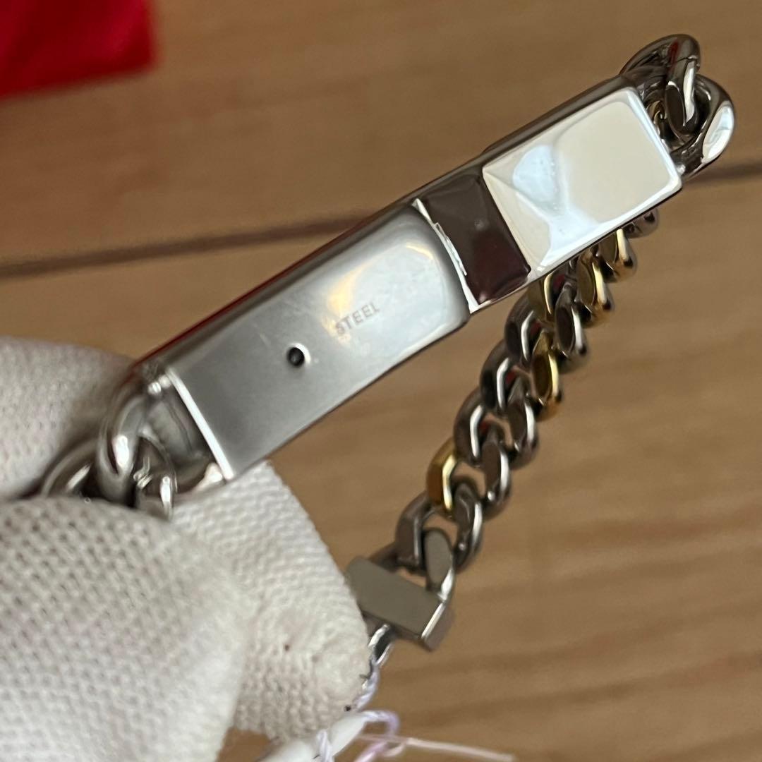 ✨️未使用級✨️ DIESEL チェーンブレスレット Gold＆Silverコンビ