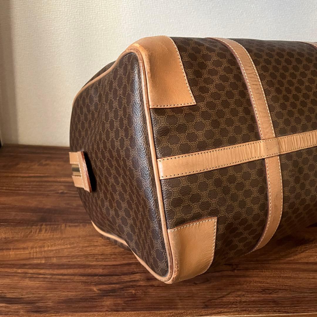 【美品！！】CELINE セリーヌ マカダム ボストンバッグ PVC レザー