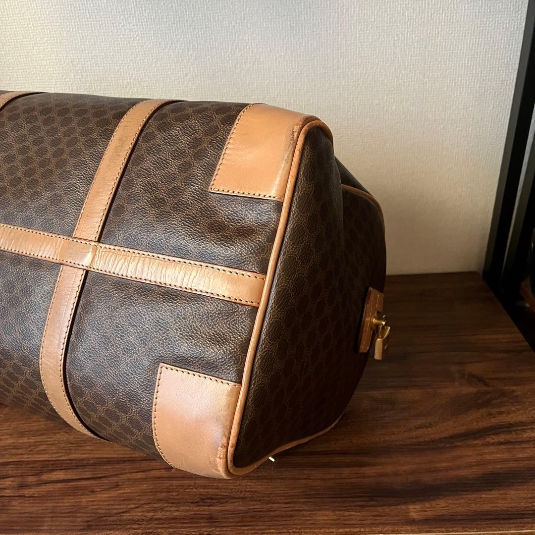 【美品！！】CELINE セリーヌ マカダム ボストンバッグ PVC レザー