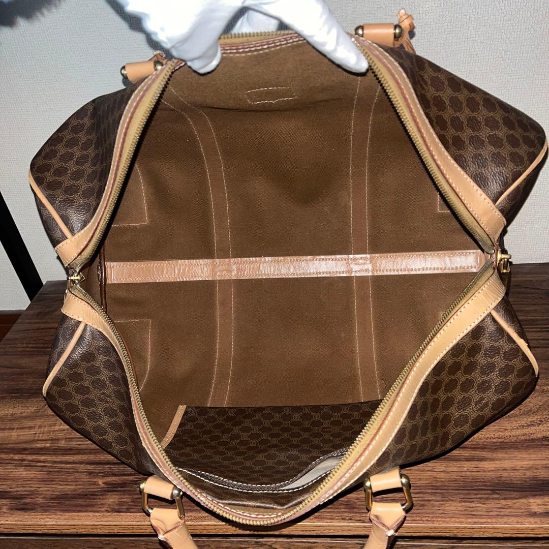 【美品！！】CELINE セリーヌ マカダム ボストンバッグ PVC レザー