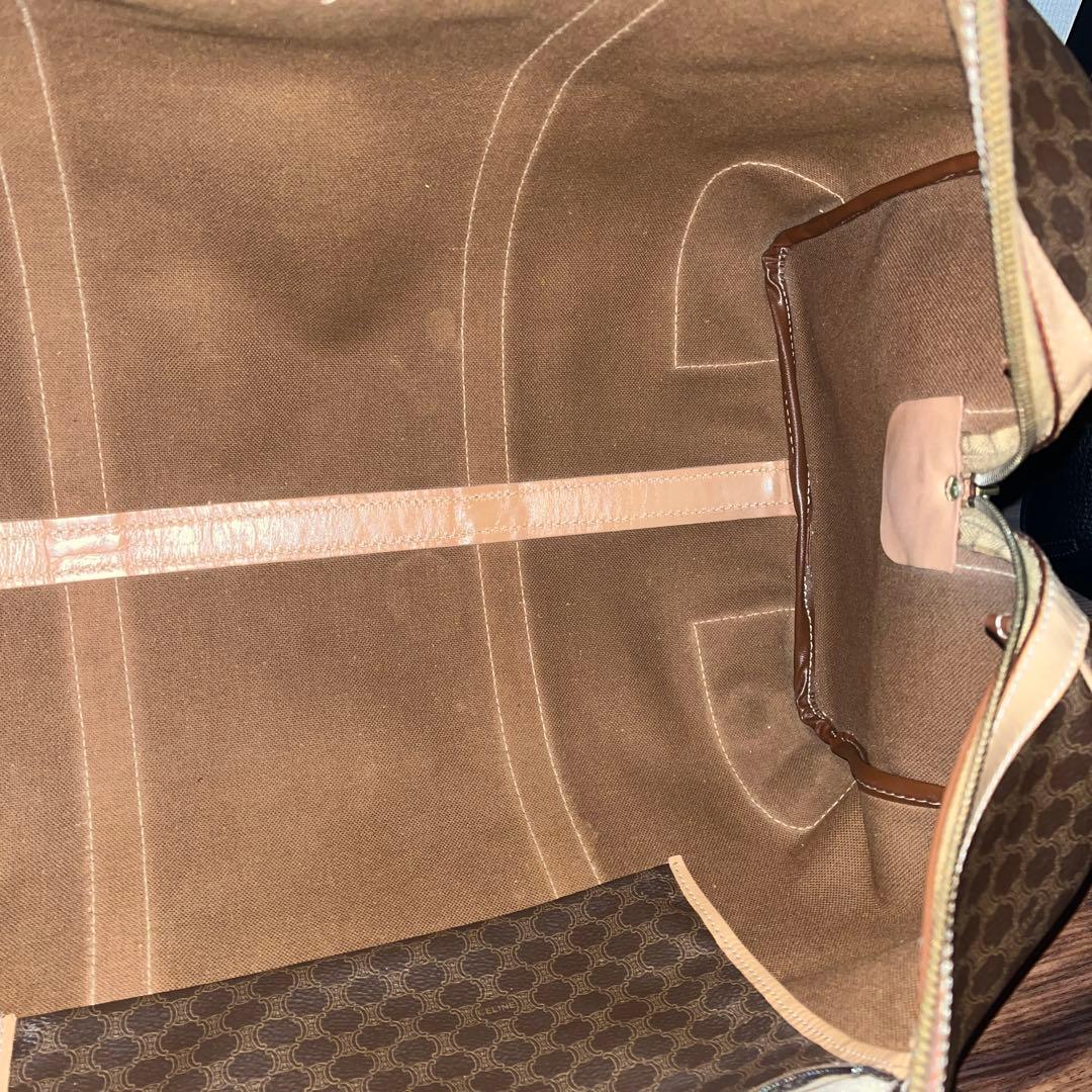 【美品！！】CELINE セリーヌ マカダム ボストンバッグ PVC レザー