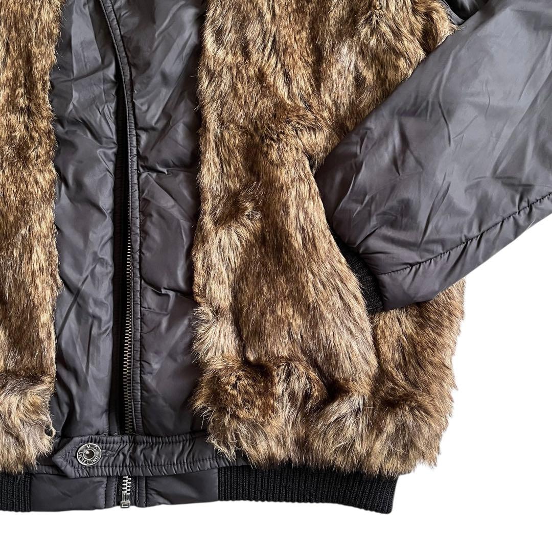 ジャケット・アウター 00s DIESEL Fur Docking Blouson Jacket