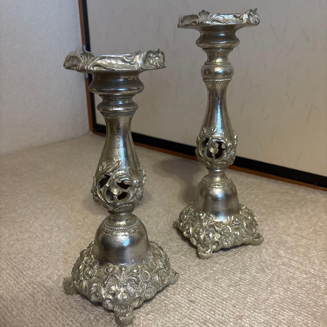 シルバーキャンドルスタンド 4個セット