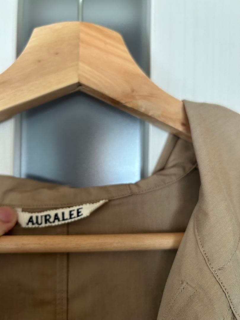 ジャケット・アウター AURALEE FINX POLYESTER HOODED COAT