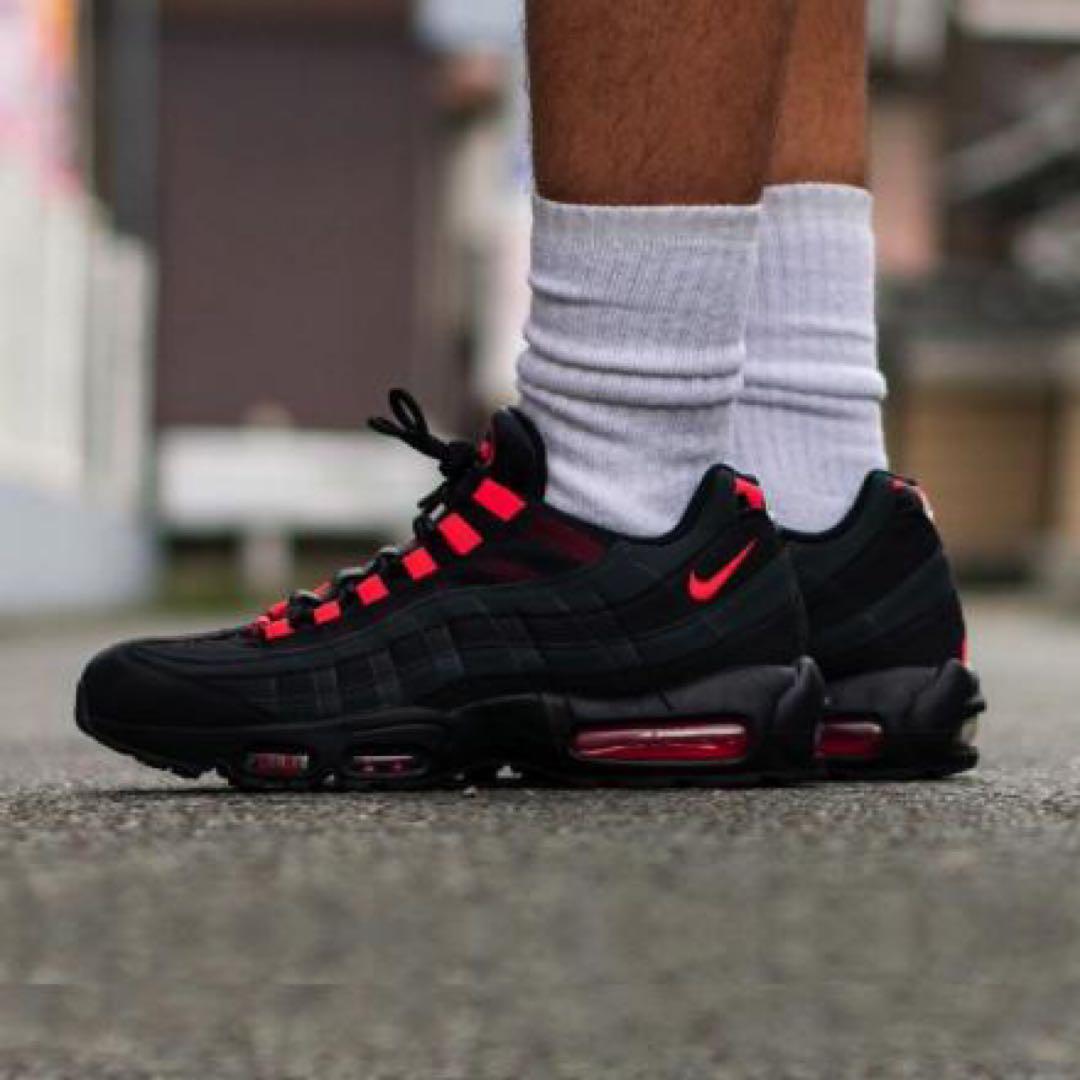 靴 Nike AirMax95 \"Black Laser Crimson\" 28cm