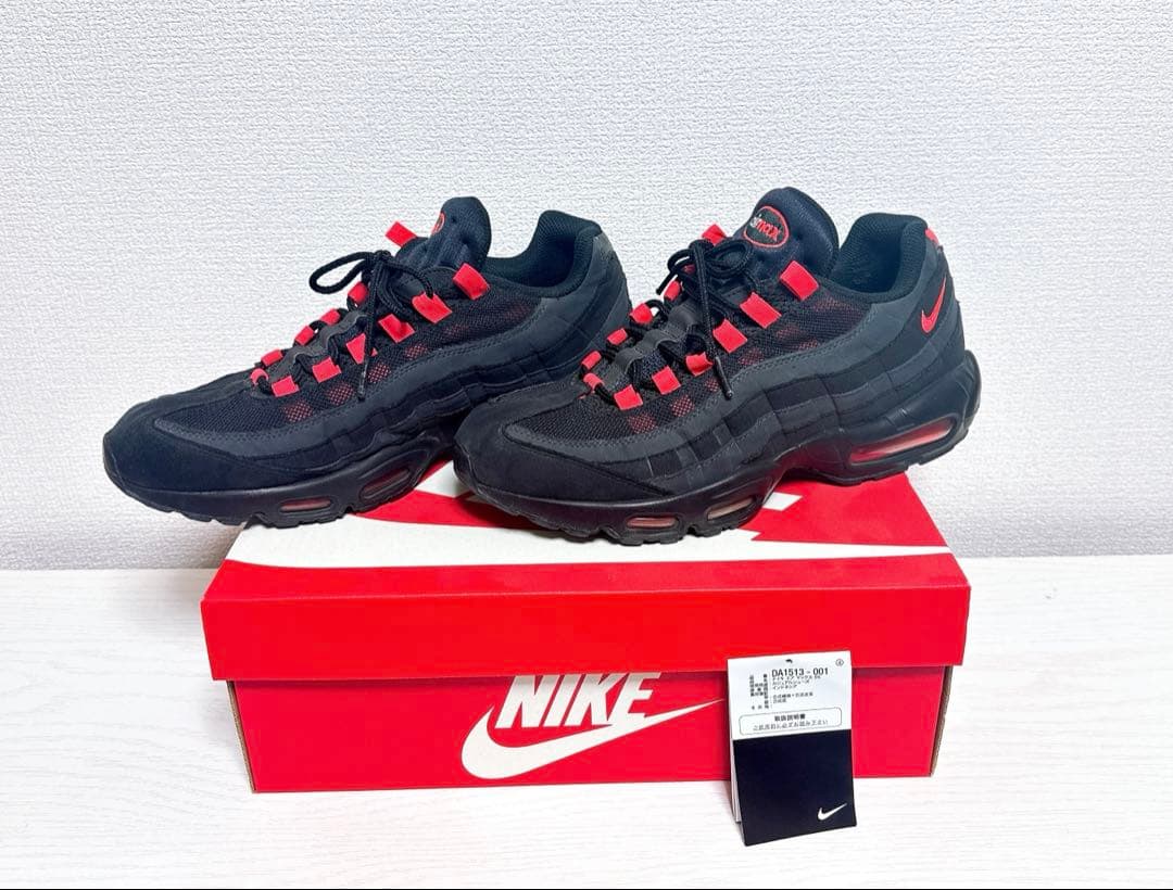 靴 Nike AirMax95 \"Black Laser Crimson\" 28cm