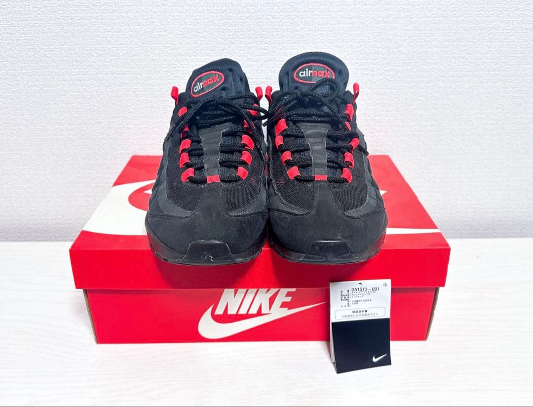 靴 Nike AirMax95 \"Black Laser Crimson\" 28cm