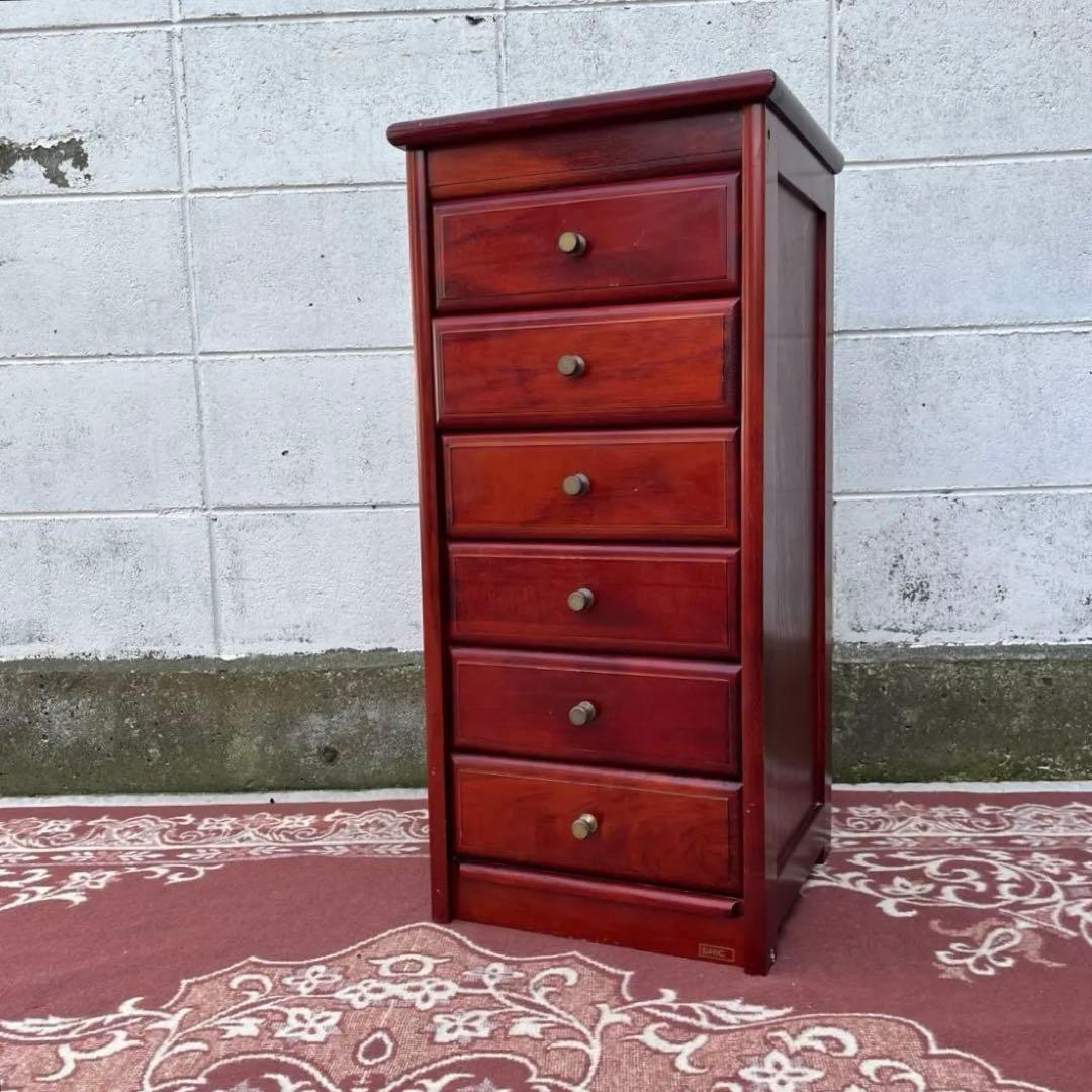 古家具ビンテージ品◾️四国工芸 SHICO 引き出し6杯 整理棚 木製家具