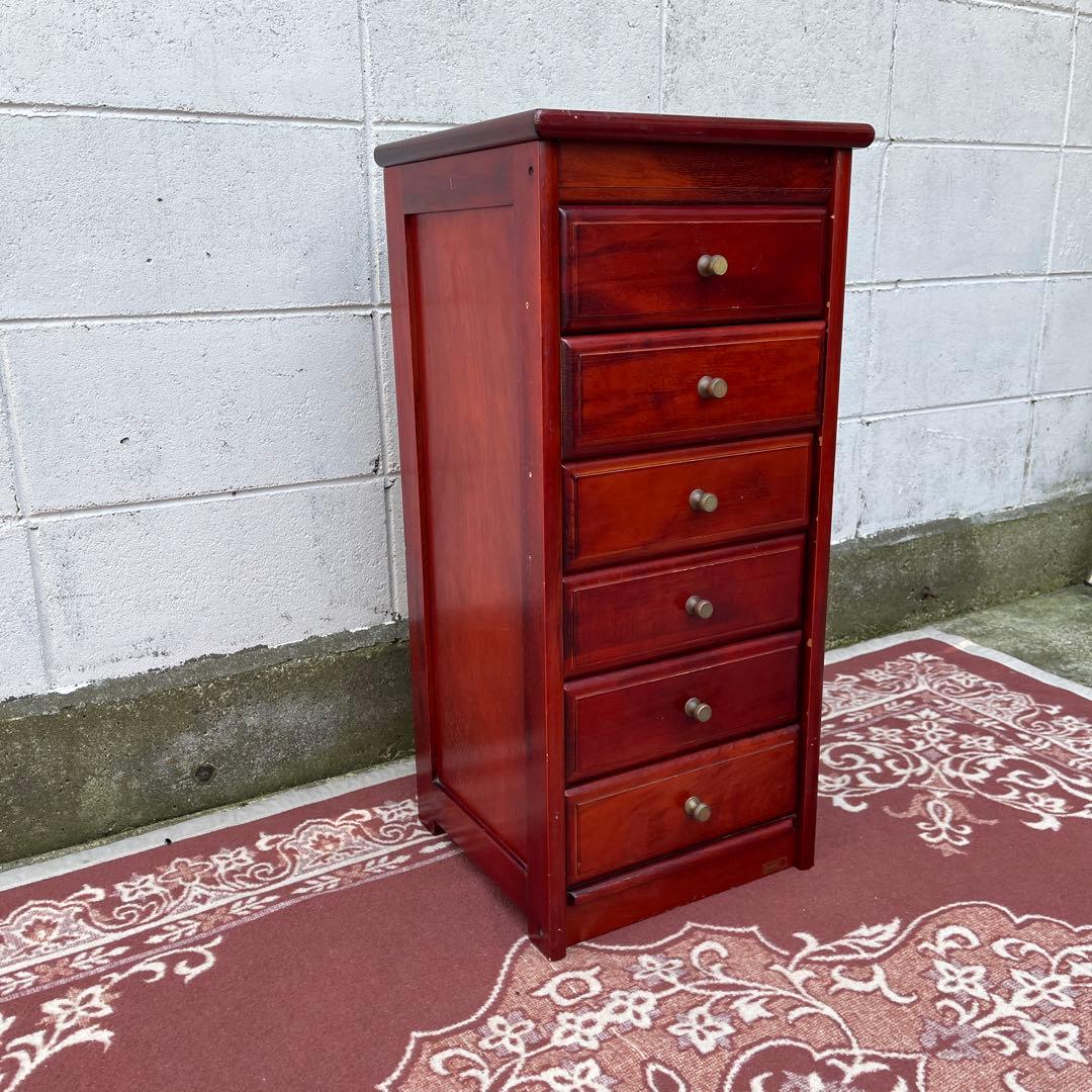 古家具ビンテージ品◾️四国工芸 SHICO 引き出し6杯 整理棚 木製家具