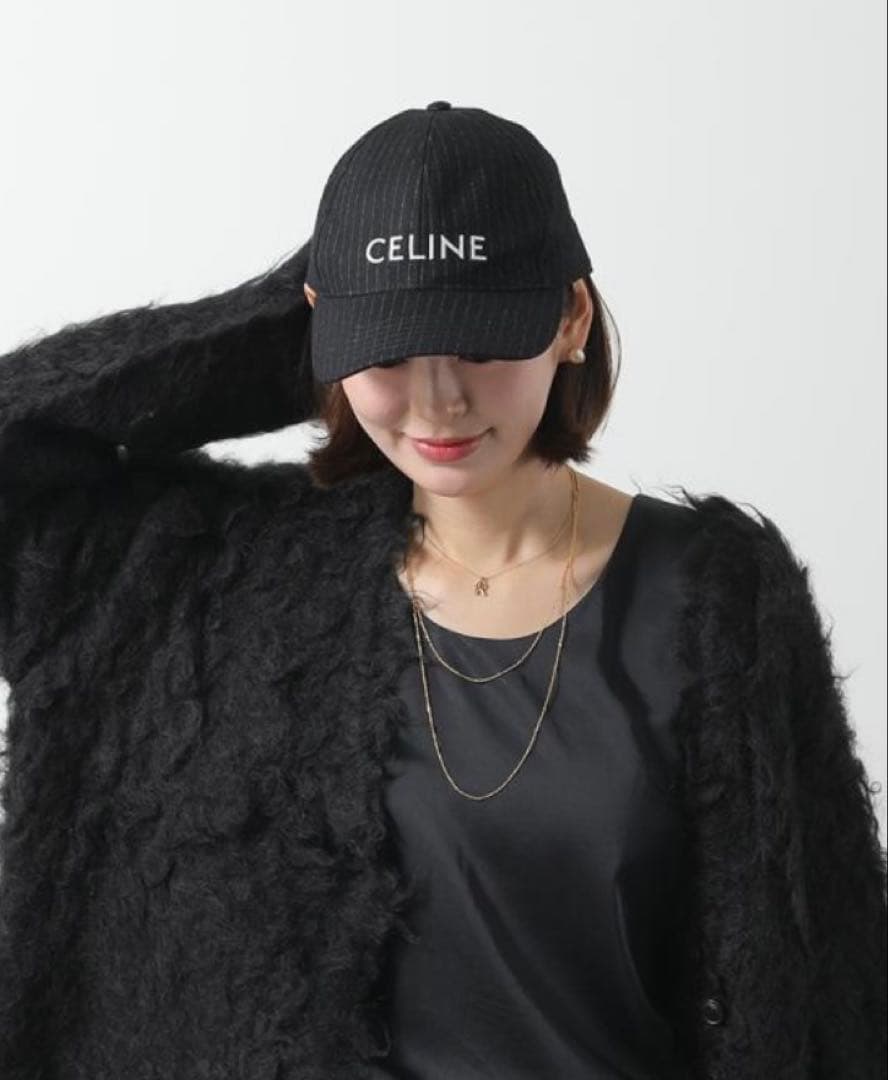 CELINE ストライプ ベースボールキャップ　週末限定割引‼️