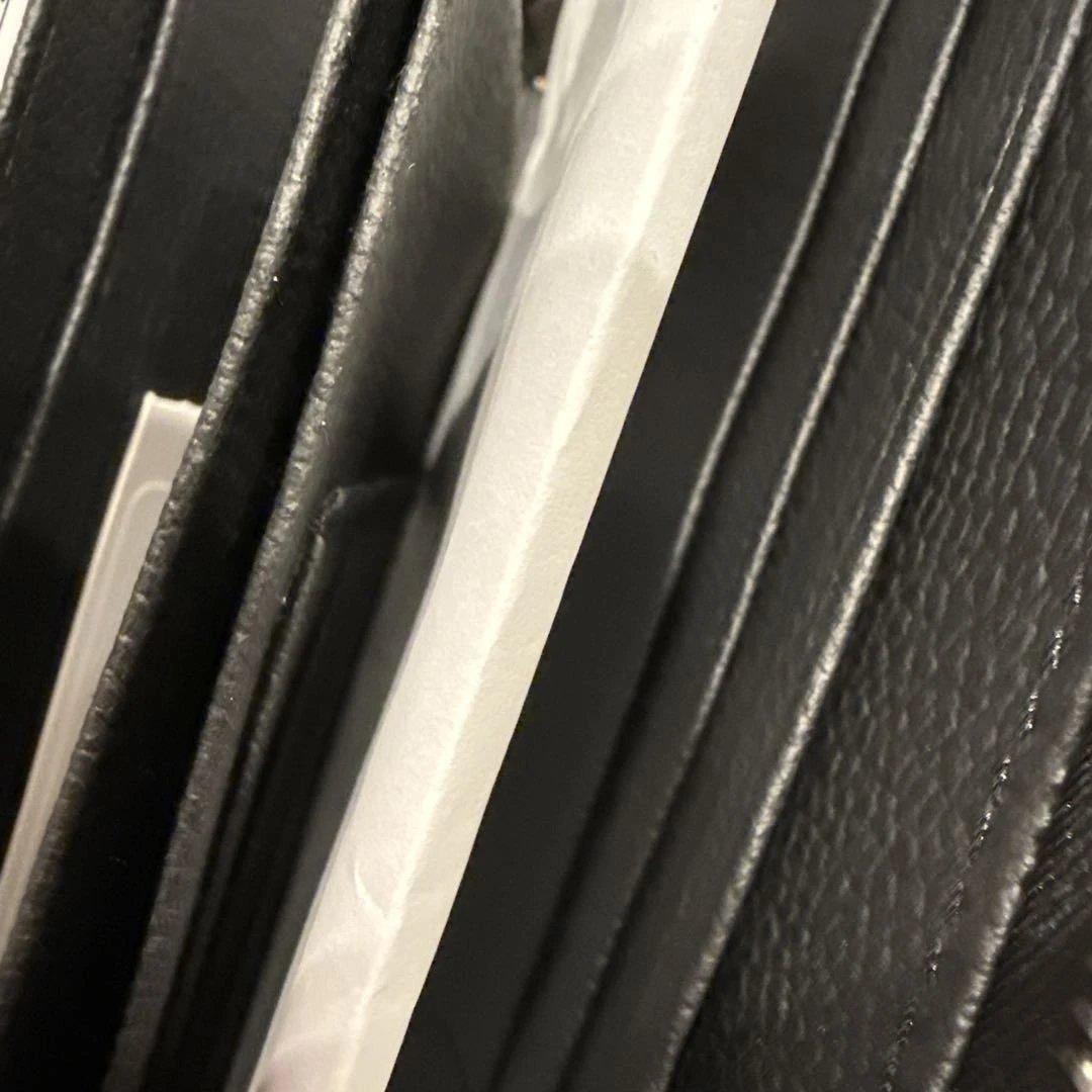 パピ さん専用新品　黒 シャイニングクロコダイルＬ型ファスナー長財布