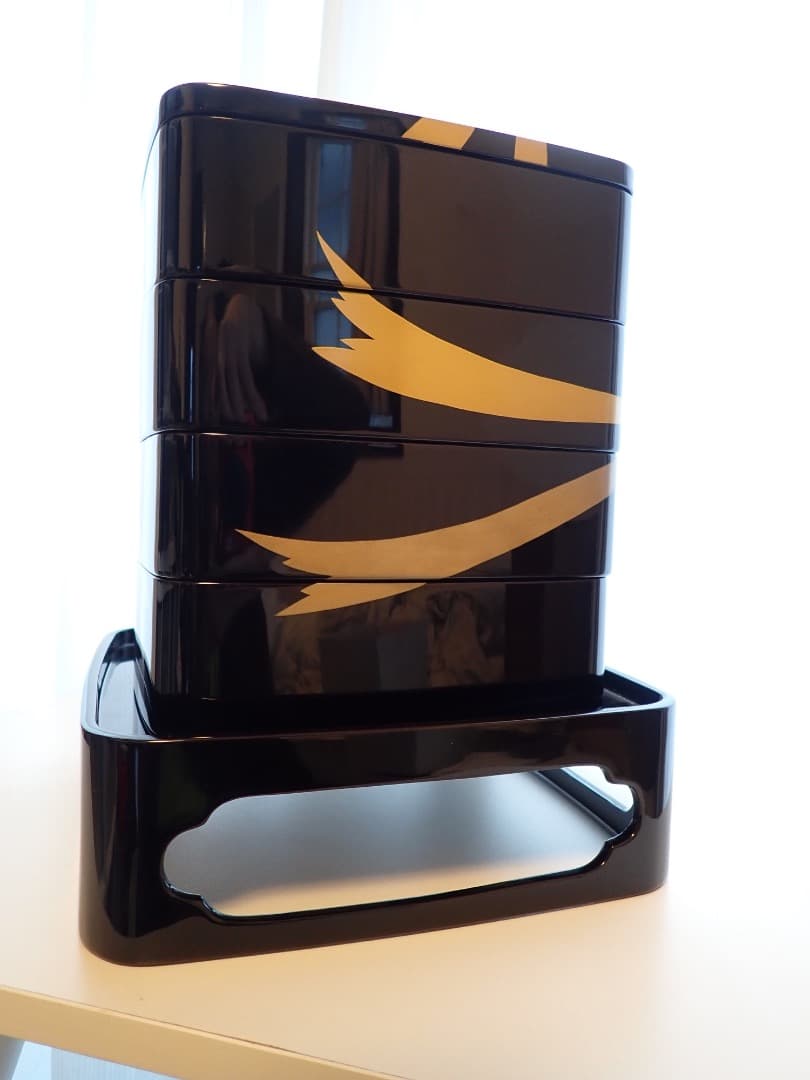 輪島塗　田谷作　漆器　四段重箱