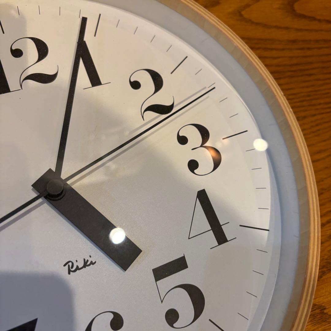 RIKI CLOCK M 壁掛け時計　電波時計 約25cm lemnos