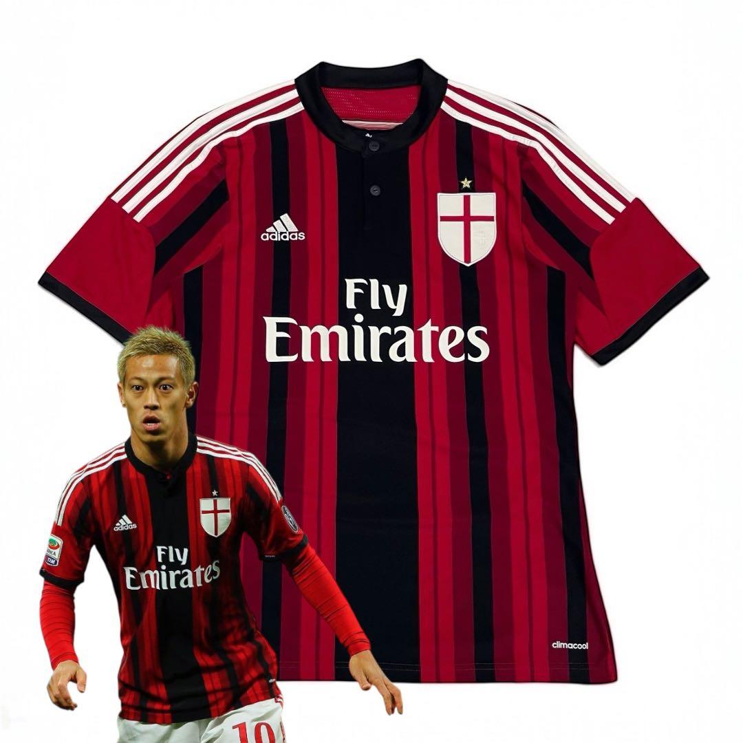14/15 ACミラン #10 本田圭佑 ユニフォーム ホーム adidas O