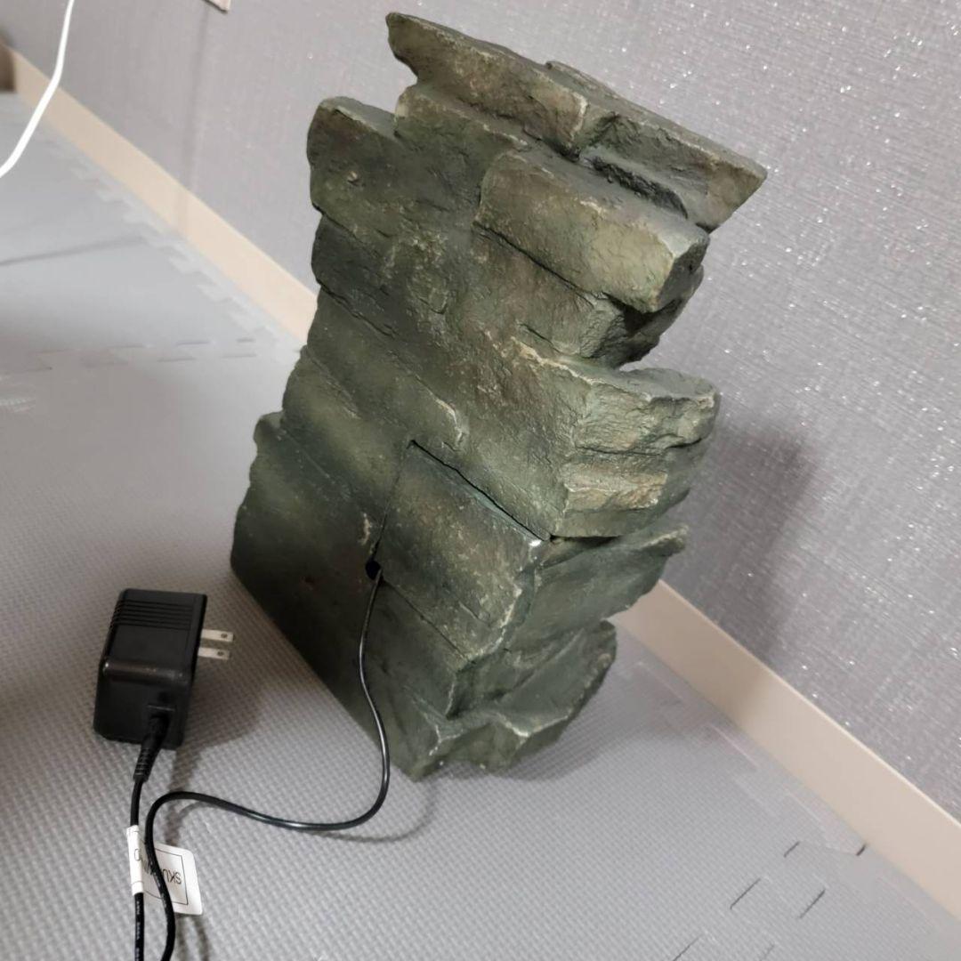 フェイクスレート　石の滝　卓上噴水