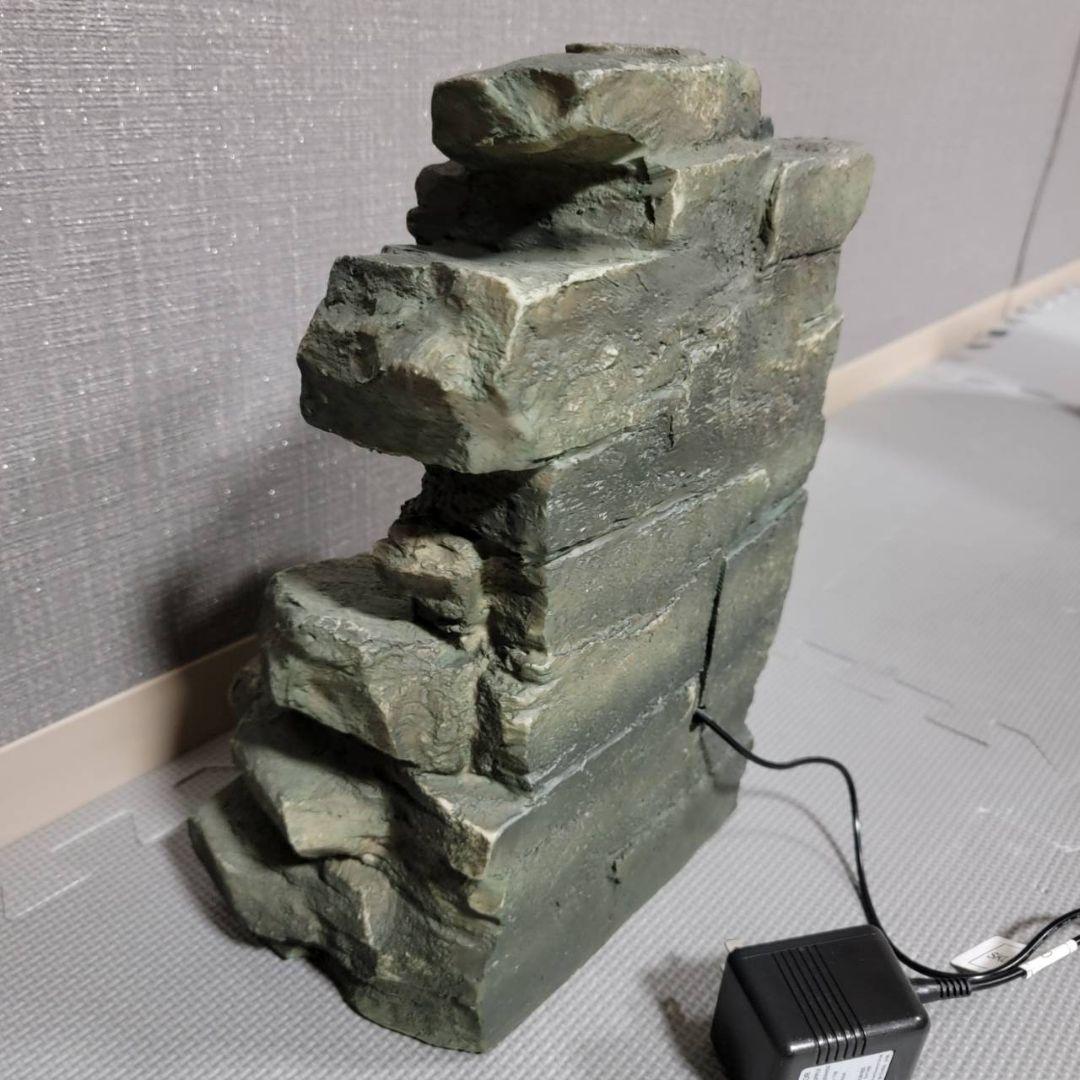 フェイクスレート　石の滝　卓上噴水