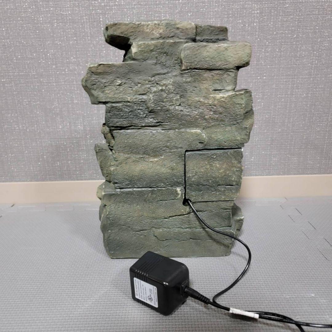 フェイクスレート　石の滝　卓上噴水