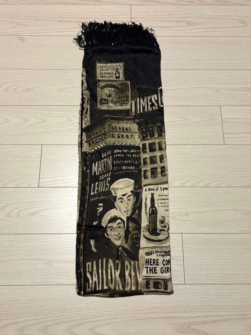 小物 PORTER CLASSICTIMES SQUARE SILK STOLE