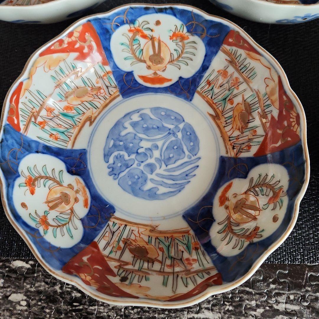 -73/y10　伊万里　色絵　兎　膾