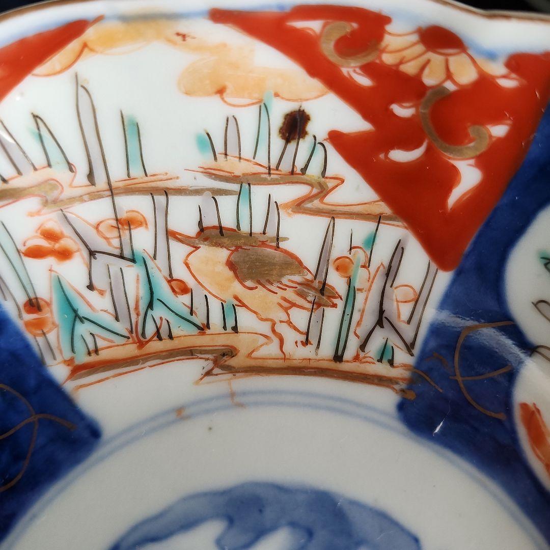 -73/y10　伊万里　色絵　兎　膾