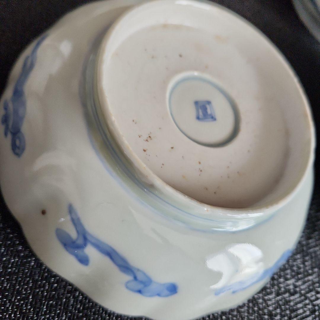 -73/y10　伊万里　色絵　兎　膾