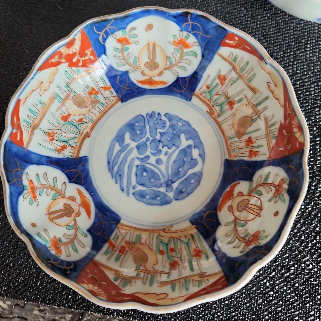 -73/y10　伊万里　色絵　兎　膾