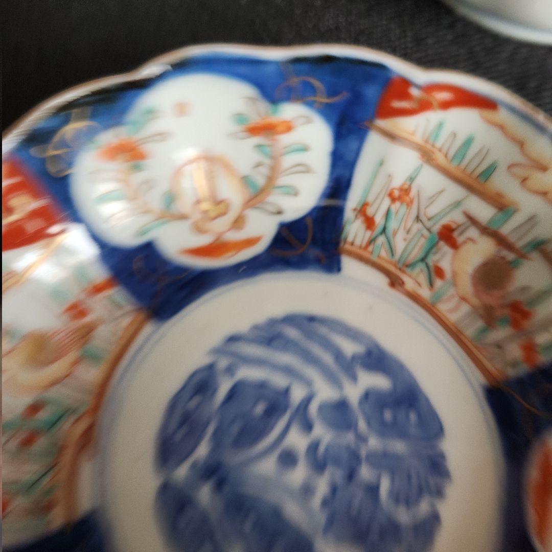 -73/y10　伊万里　色絵　兎　膾