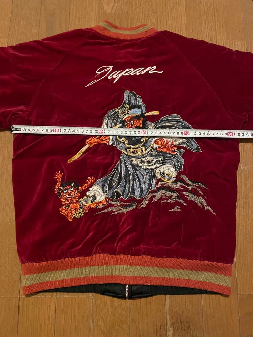 【希少】2点セット ドゥニーム スカジャン 閻魔大王 天使と悪魔 別珍