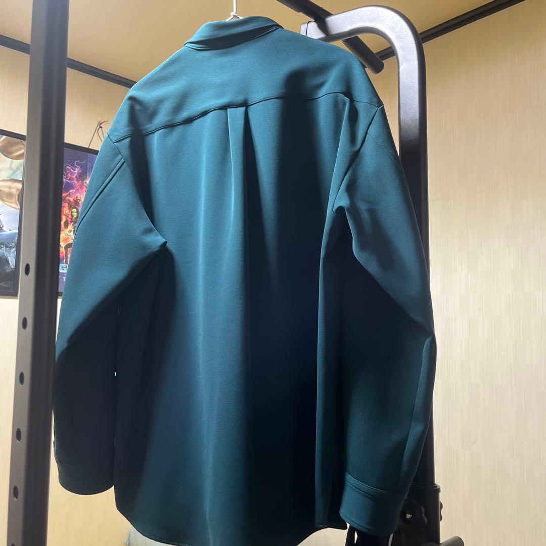 CULLNI 2020aw BIGフラップポケットシャツ　 グリーン サイズ2