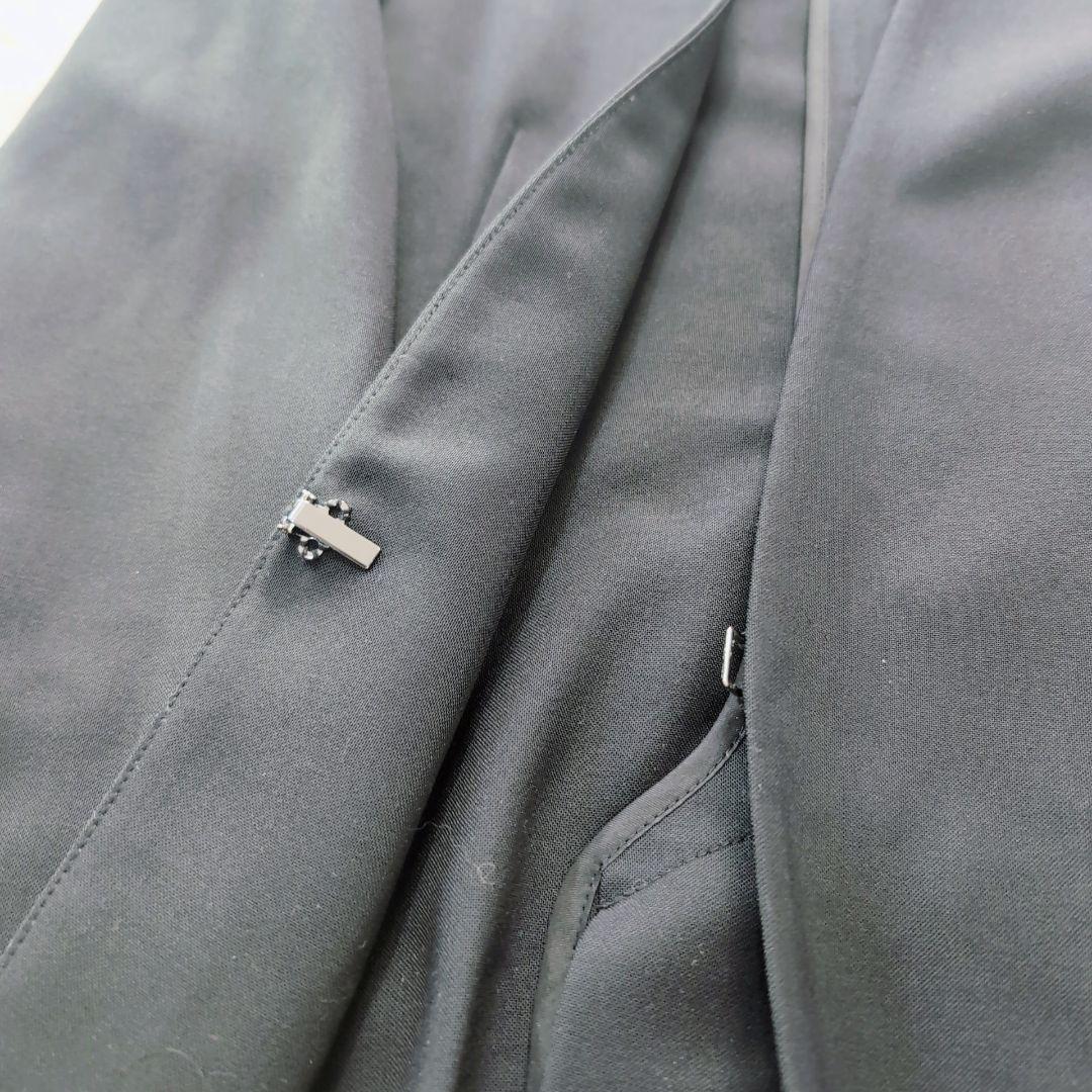 ✨️美品✨️ノーカラー　パンツスーツ　セットアップ　黒　M　プラステ　洗える