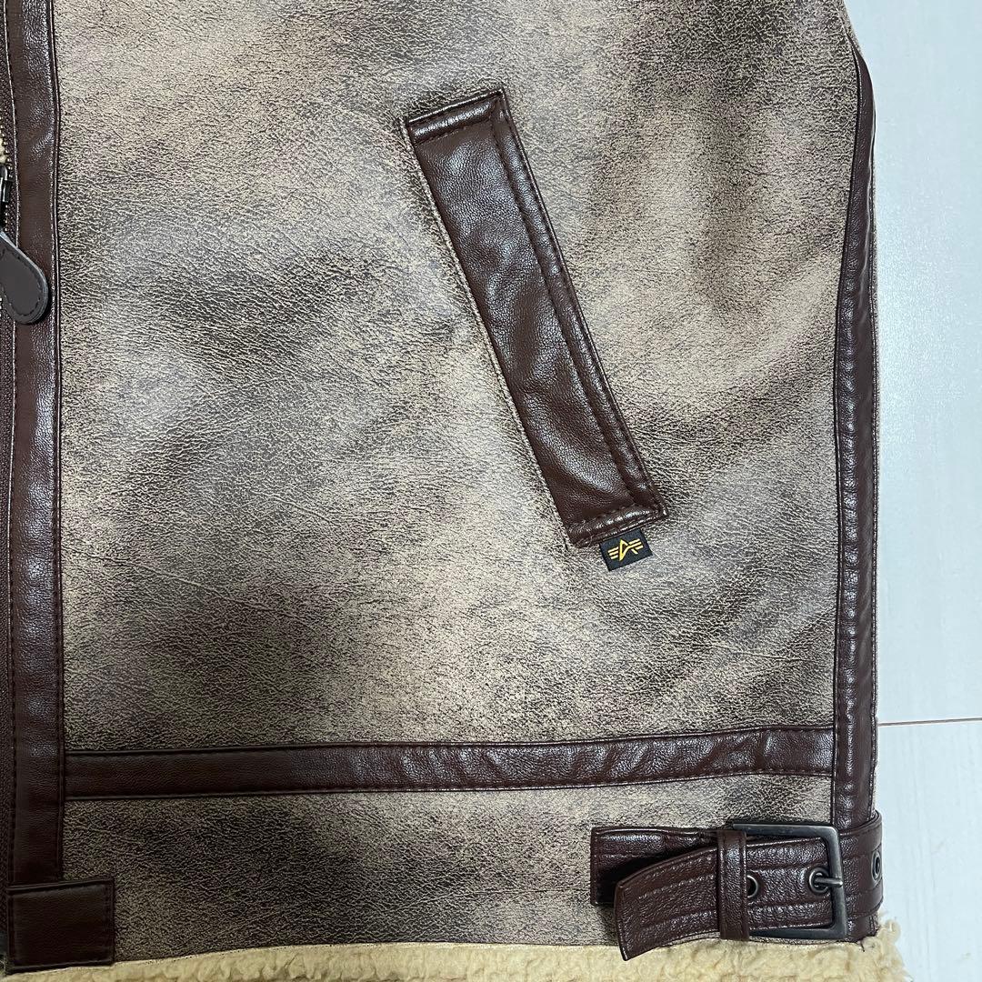 ALPHA INDUSTRIES フェイクムートンジャケットTA1548-012