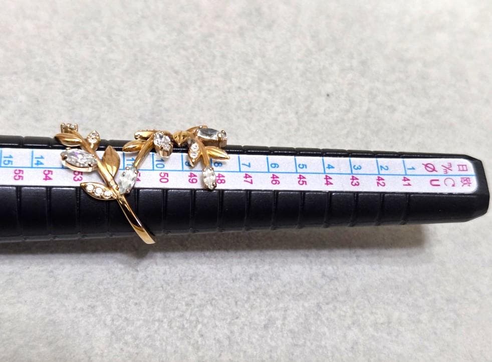 スワロフスキー　MAYFLY リング　良品　10号　43050