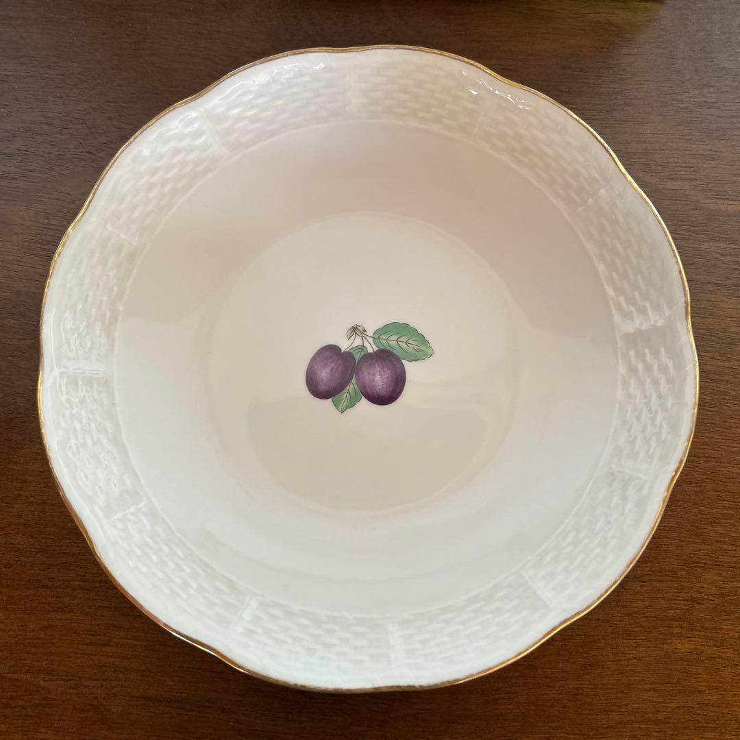 リチャードジノリ　ボンジョルノプルーンスーププレート　ベッキオホワイト　5枚