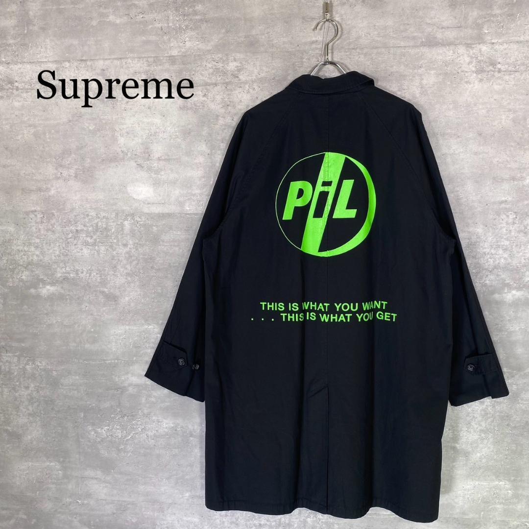 『Supreme』シュプリーム (L) PiL バックプリント トレンチコート