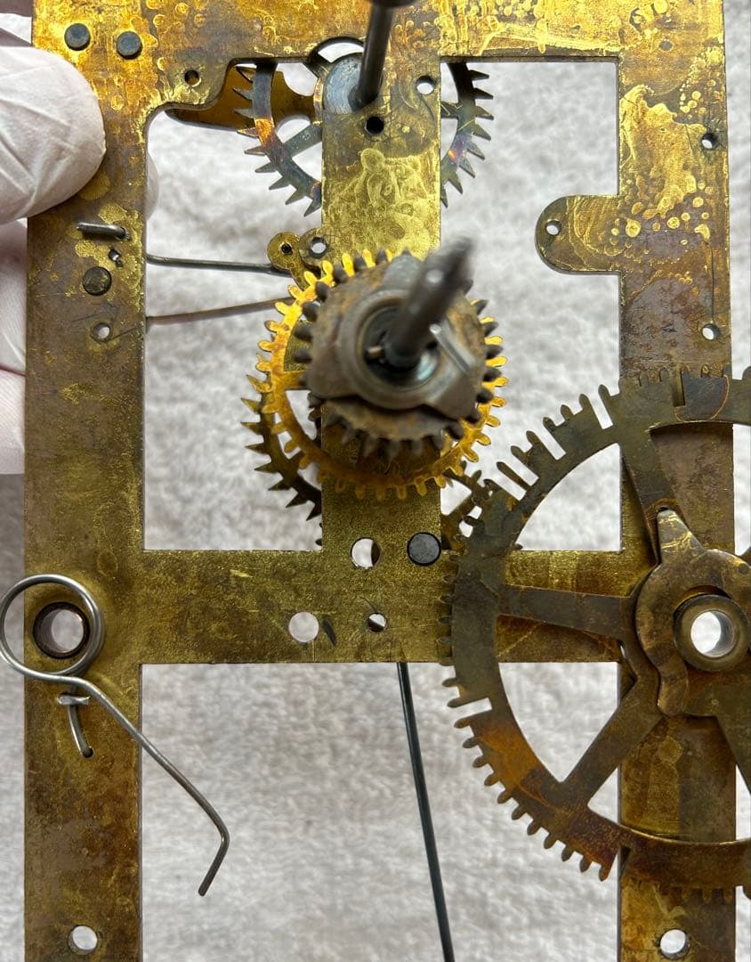 柱時計　掛時計　ゼンマイ　整備済　オーバーホール　レトロ　アンティーク　17