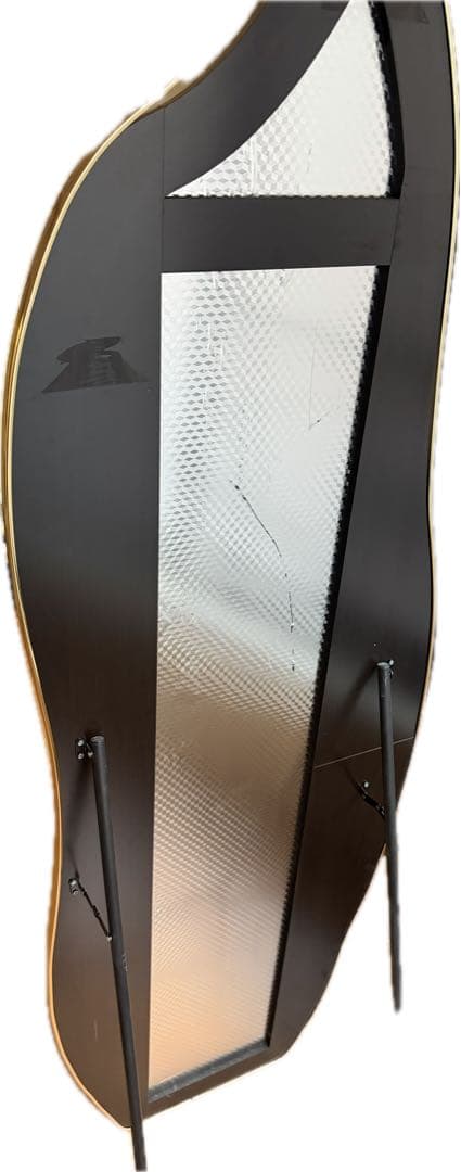 ウェーブミラー ウェディング ウェルカム 波型スタンドミラー 全身鏡 姿見