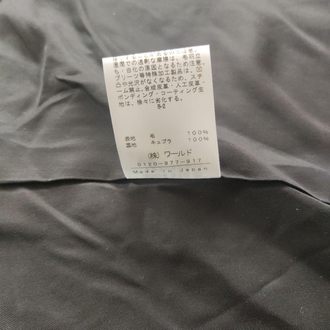 新品indivi vai スーツ　セットアップ　ノーカラー　黒　インディヴィXL