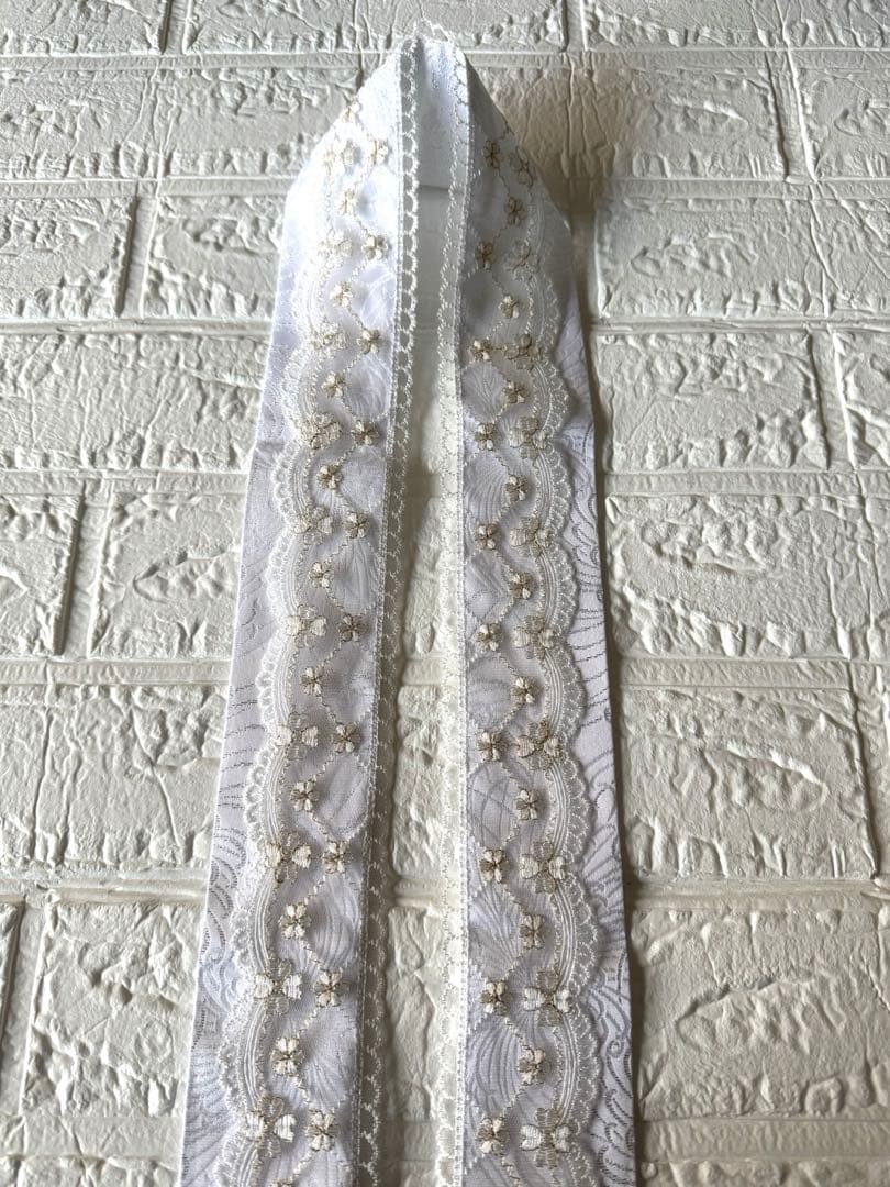 成人式　振袖　重ね衿　レース半衿　レース帯揚げ　付け袖　お飾り3個他8点セット