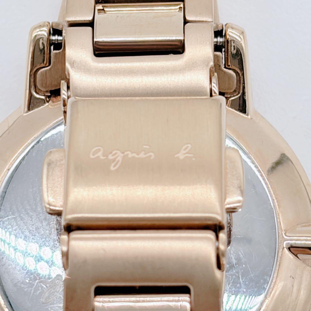 アニエスベー 腕時計 レディース 白蝶貝 ピンクゴールド クリスタル マルチェロ