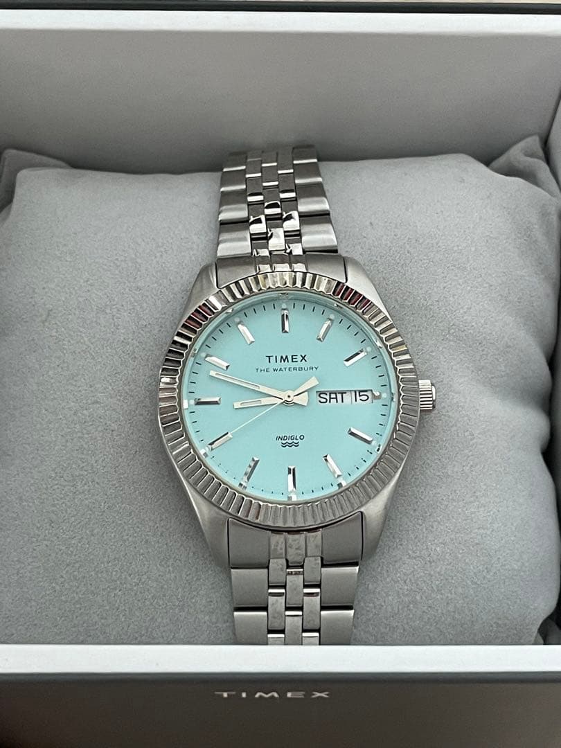 駿*。様 ウォーターベリー レガシー 36mm ブルー　タイメックス　ティファニ