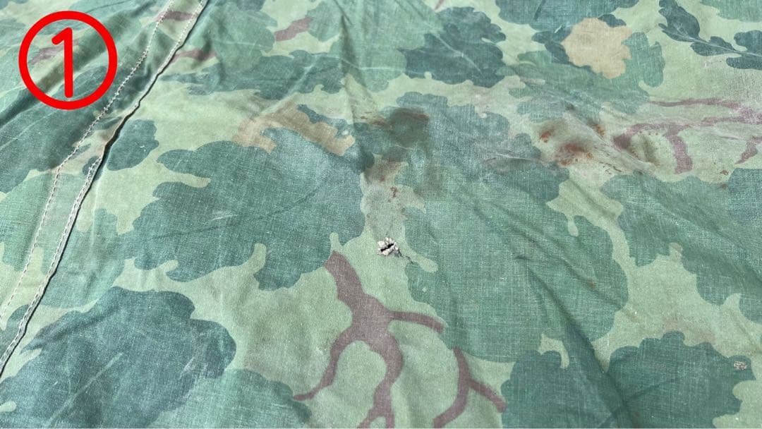 【超希少】ミッチェルパターンUSMC 米軍 パップテント シェルターハーフ 軍幕