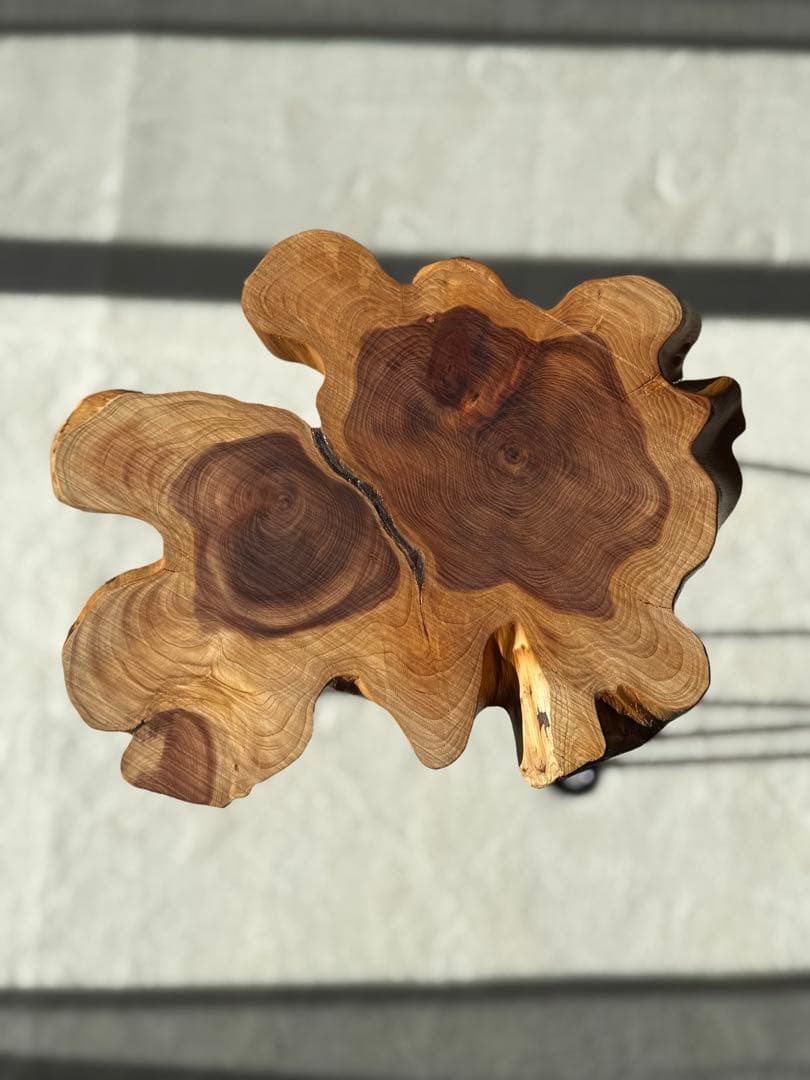 ミニ　コーヒーテーブル　サイドテーブル　切り株　K003