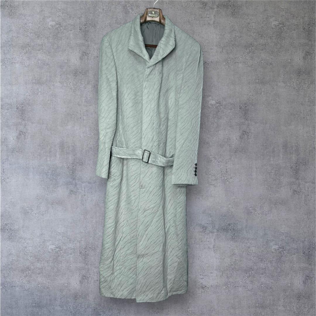 希少 スーリーアルパカ72% メンズティノラス 超ロングコート XL 難有