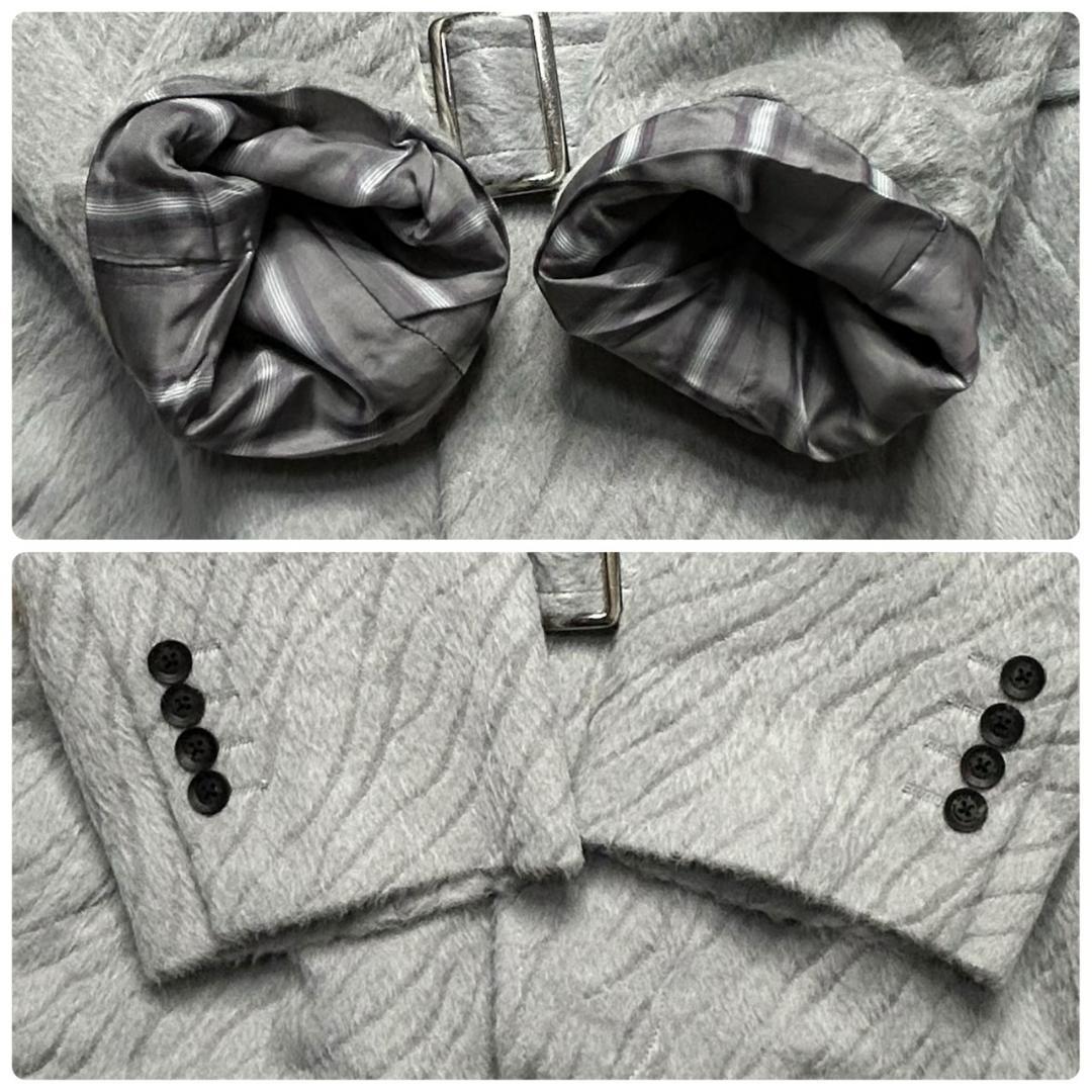 希少 スーリーアルパカ72% メンズティノラス 超ロングコート XL 難有