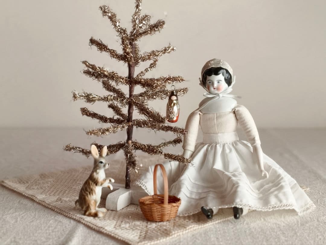 【リュヌとリュカさま】vintage tree ❀ 燻ゴールドのツリー 23cm