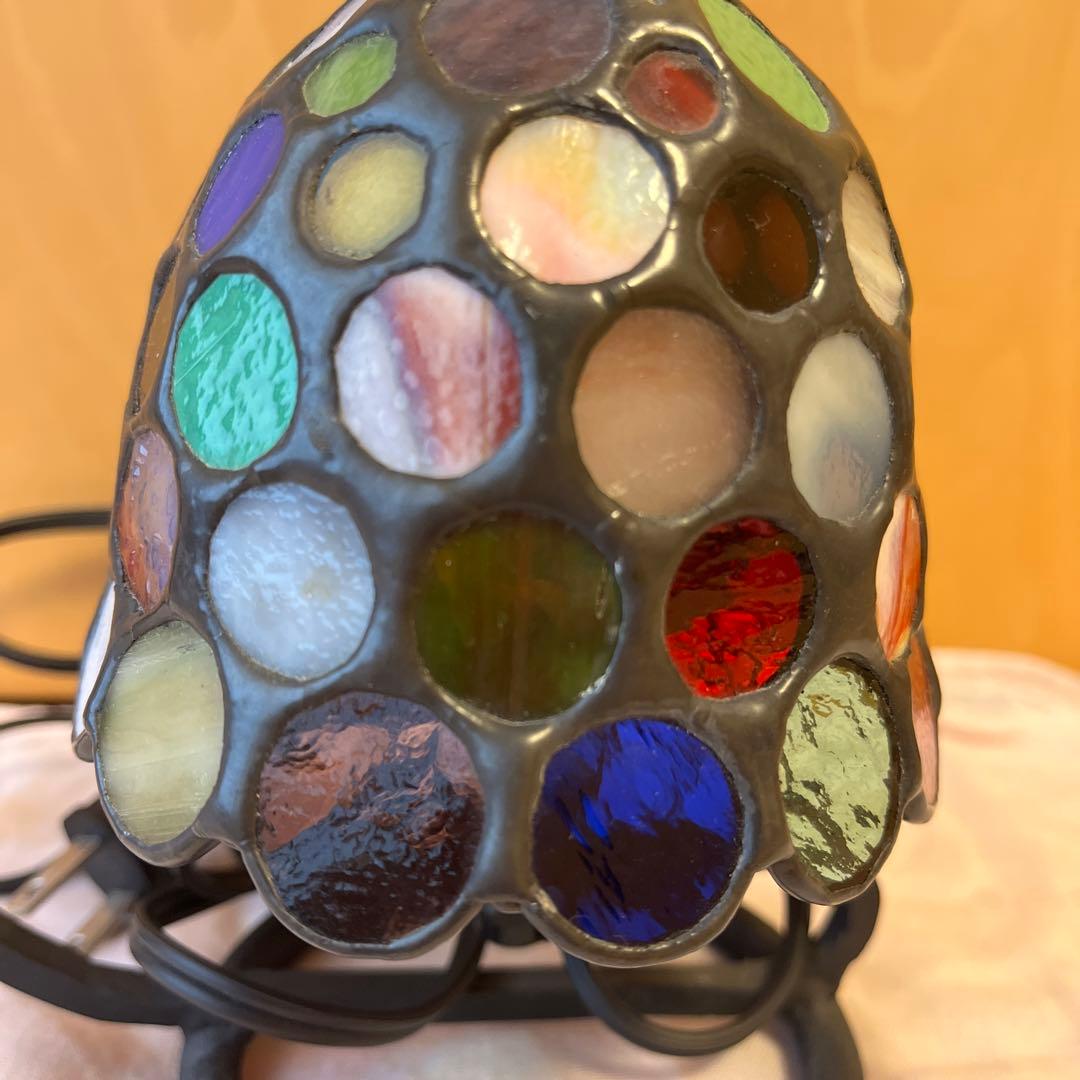 ステンドグラス ドーム型ランプシェード　ステンドグラス　小樽